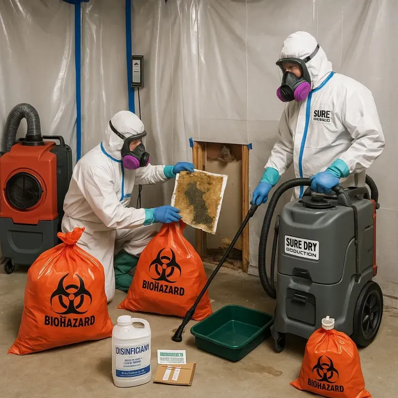Contaminated Water Handling Protocols process in Halstead, KS